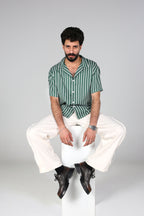 Raw Wide-Leg Trousers - Off White