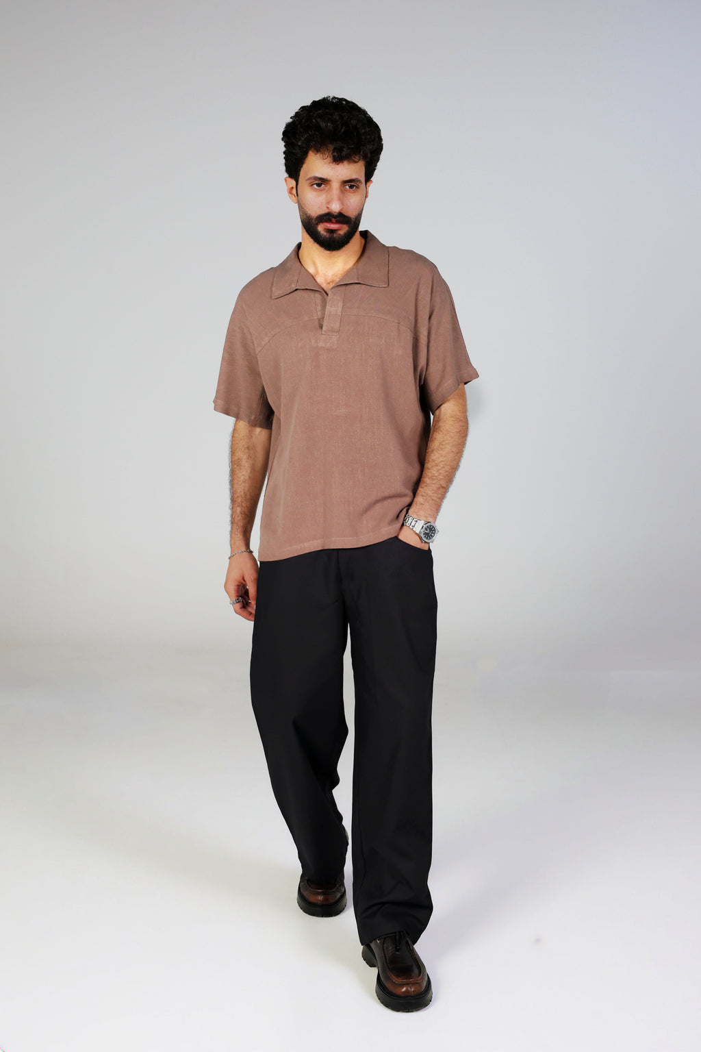 Brown harm polo