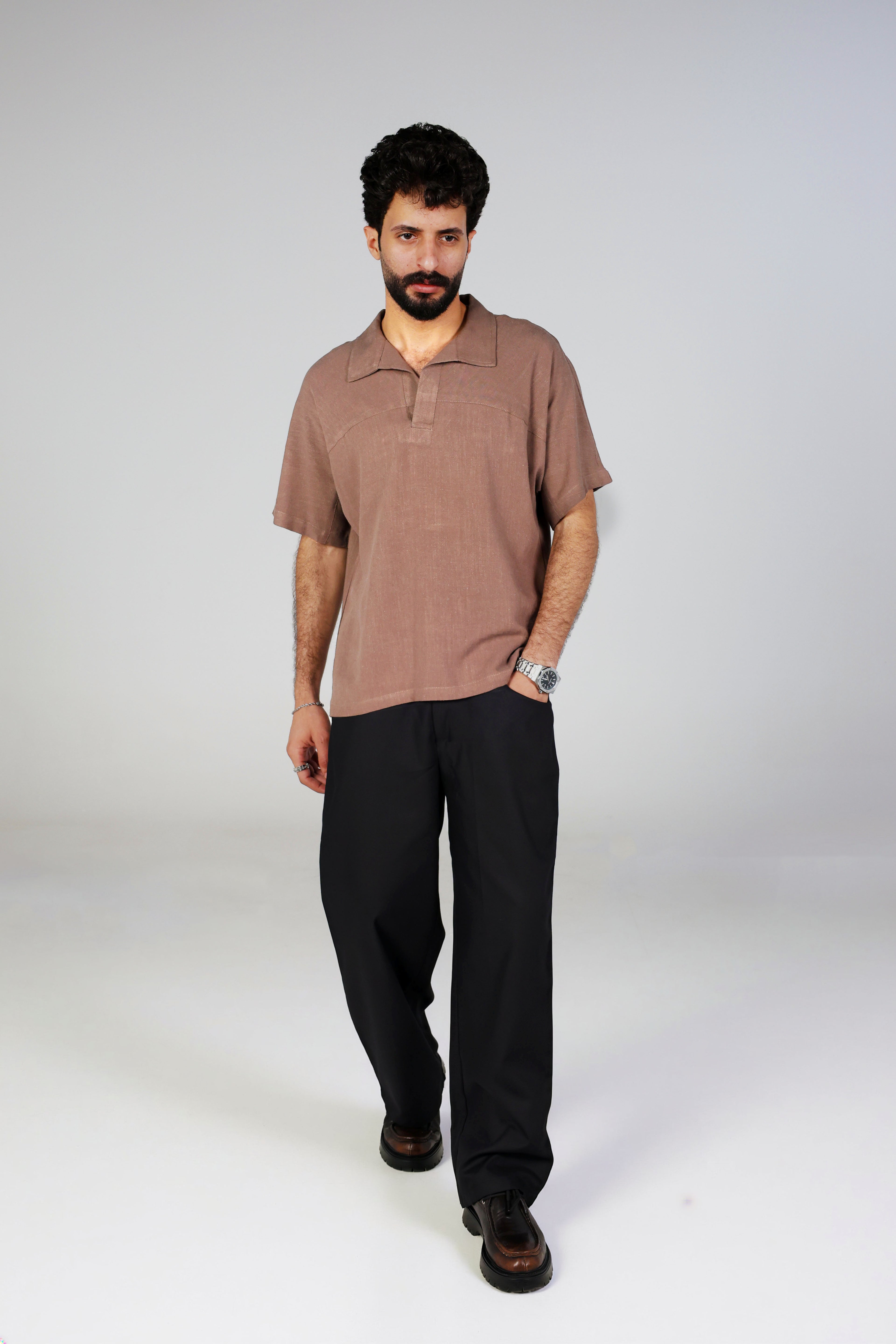 Brown harm polo
