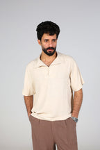HARM Linen Polo - Beige