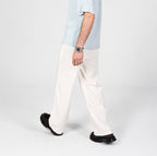 Tailored Wide-Leg Trousers - Off White