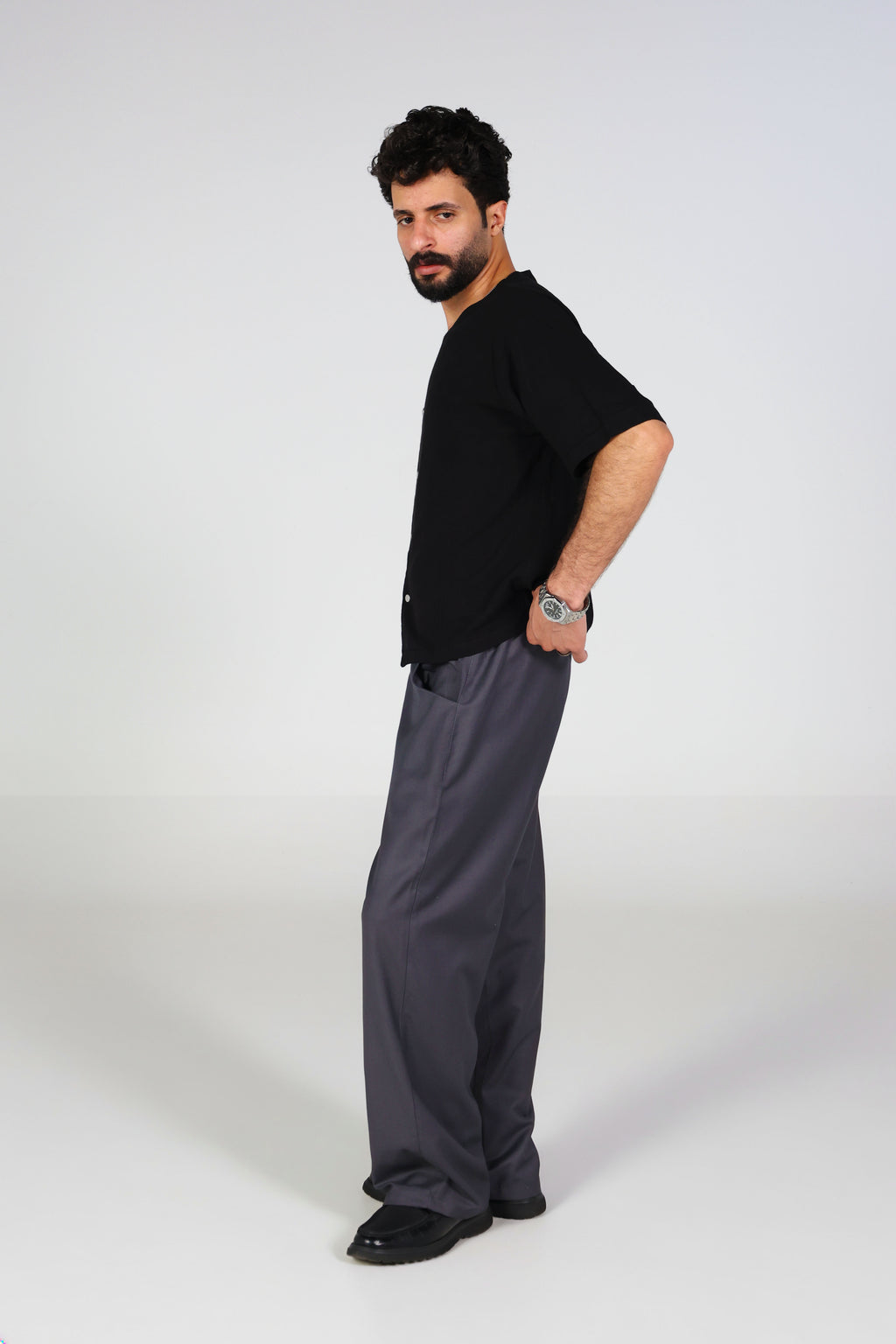 Gray Tailored Trousers
