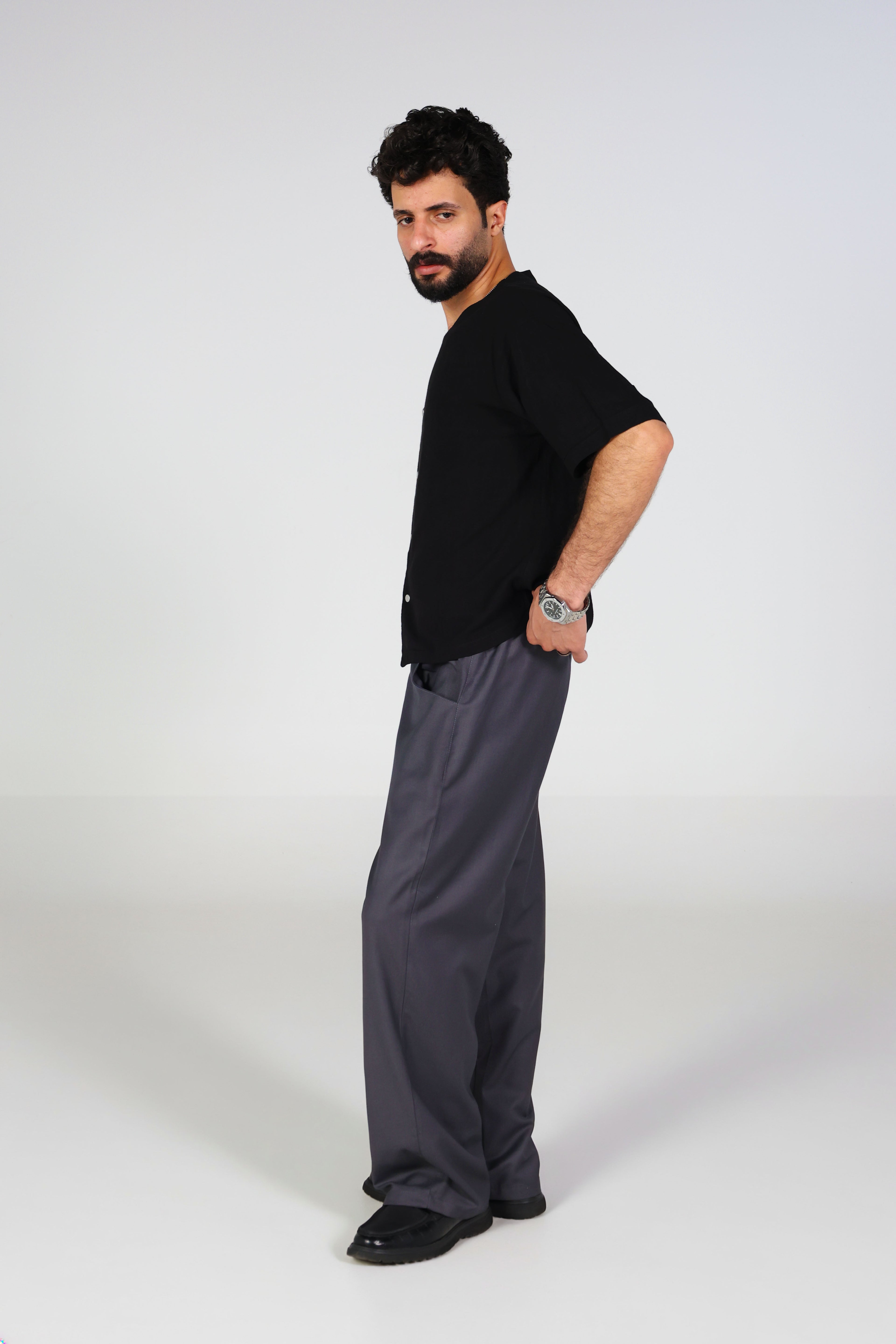 Gray Tailored Trousers