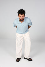Tailored Wide-Leg Trousers - Off White